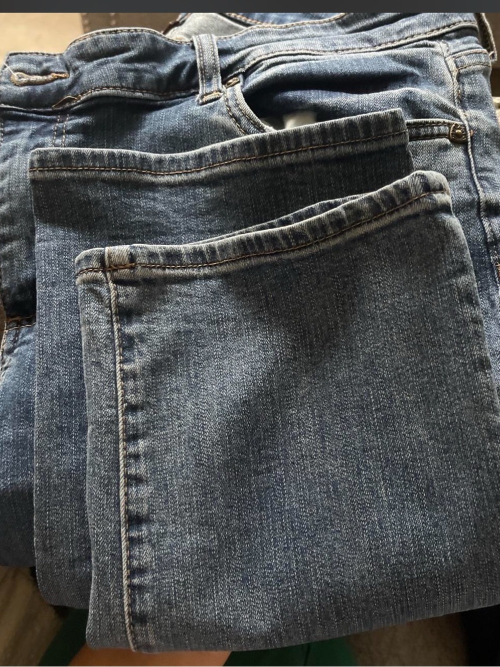 Kut from the Kloth Gray Boyfriend Jeans with Tan Topstitching